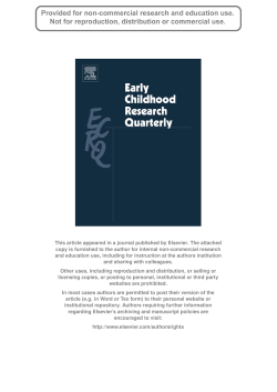 The Role of Access to Head Start and Quality Ratings for Spanish