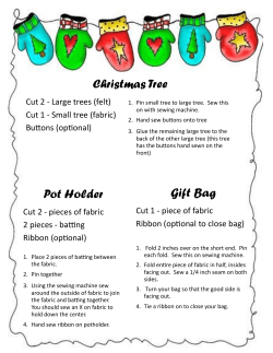 Christmas Tree Pot Holder Gift Bag