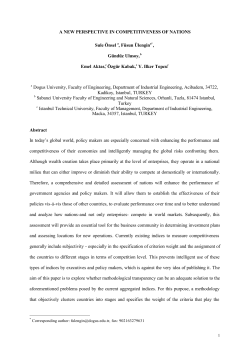a new perspective in competitiveness of nations