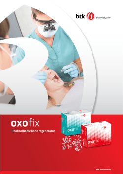 Reabsorbable bone regenerator - BTK