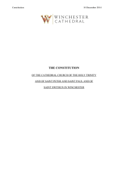 the constitution - Winchester Cathedral