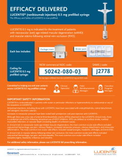 Prefilled syringe roadmap