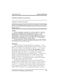 Satellite DNA relationships in man and the primates ARMitchell1
