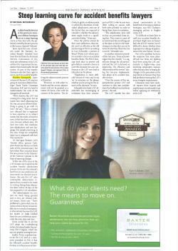 Steep learning curve for accident benefits lawyers