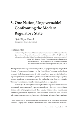 One Nation, Ungovernable? Confronting the