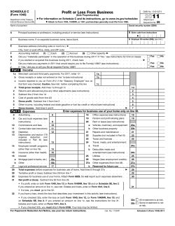 2011 Form 1040 (Schedule C)