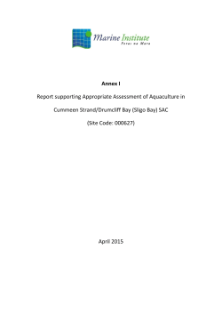 Sligo Bay - Department of Agriculture