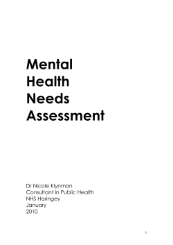 Mental Health Needs Assessment