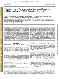 Influence of the N Terminus on the Biophysical Properties and