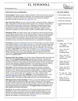 El semAnal - Hoboken Dual Language Charter School