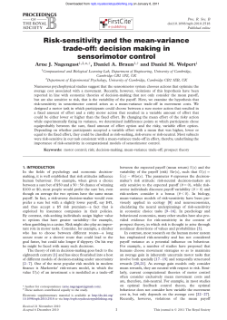 Risk-sensitivity and the mean-variance trade