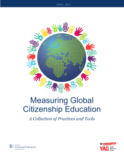 Measuring Global Citizenship Education
