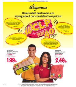 Print - Wegmans` flyer