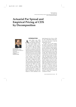 Actuarial Par Spread and Empirical Pricing of CDS by Decomposition