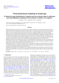 Three-dimensional modeling of ionized gas