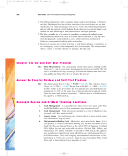 Chapter Review and Self