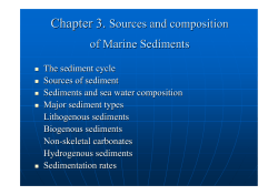 Chapter 3. Sources and composition of Marine Sediments