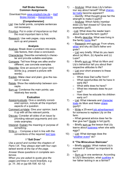 Half Broke Horses Common Assignments from www