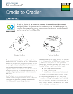 Cradle to Cradle - Sweets Construction