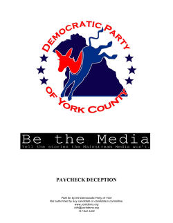 paycheck deception - Democratic Party of York County