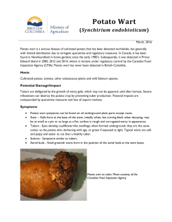 Potato Wart - Province of British Columbia