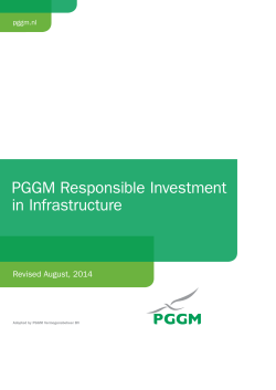 PGGM Responsible Investment in Infrastructure