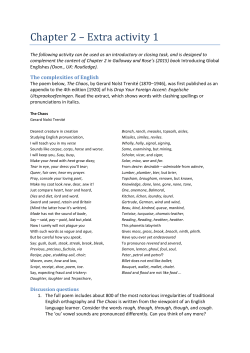 Chapter 2 &ndash; Extra activity 1
