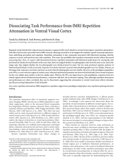 Dissociating Task Performance from fMRI Repetition Attenuation in