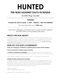THE WAR AGAINST GAYS IN RUSSIA