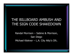 the billboard ambush and the sign code