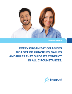 EVERY ORGANIZATION ABIDES BY A SET OF PRINCIPLES