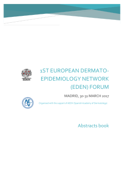 Eden Abstracts book 2017 - EDEN &ndash; European Dermato