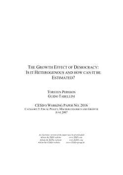 the growth effect of democracy: is it heterogenous and how can it be
