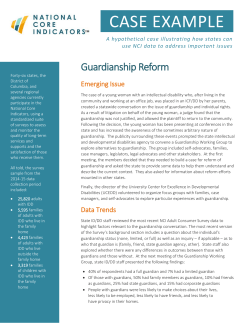 HYPOTHETICAL CASE EXAMPLE: Guardianship