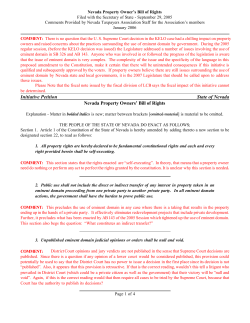 Eminent Domain Initiative with Comments &ndash; Jan 2006