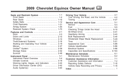 2009 Chevrolet Equinox Owners Manual