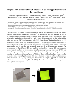 Graphene-PVC composites through exfoliation in low boiling point