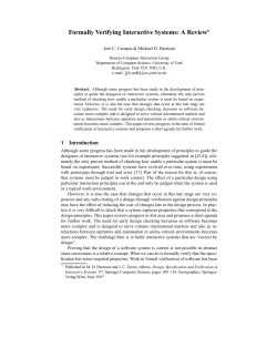 Formally Verifying Interactive Systems: A Review