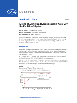 Application Note Mixing of Aluminum Hydroxide