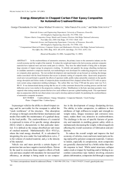 Energy Absorption in Chopped Carbon Fiber Epoxy