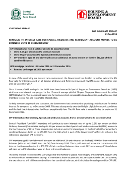 minimum 4% interest rate for special, medisave and