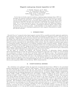 Magnetic main-group element impurities in CdS