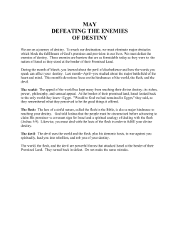 MAY DEFEATING THE ENEMIES OF DESTINY