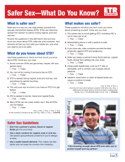 Safer Sex&mdash;What Do You Know?