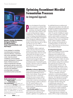 Optimizing Recombinant Microbial Fermentation Processes