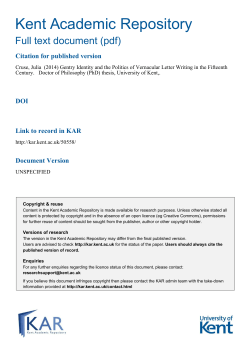 Gentry Identity and the Politics of Vernacular Letter Writing in the
