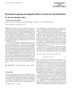 Dynamical response of magnetic tubes to transverse perturbations II