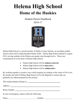 Student Handbook - Shelby County Schools