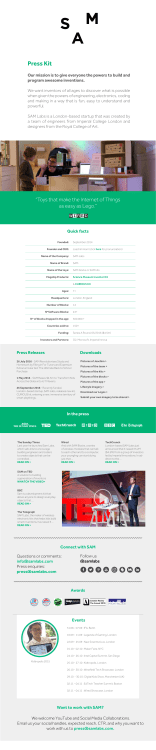 Press Kit - SAM Labs
