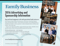2016 Advertising and Sponsorship Information